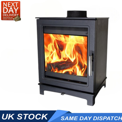 5kw wood burning stove - burning,