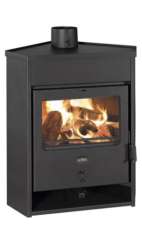 Corner wood burning stove - corner,