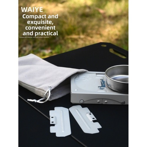 Portable solid fuel - stove, for