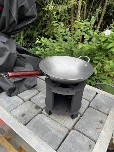 Wok pan solid - pan, fuel
